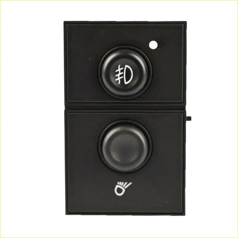 Black rectangular fog light switch for chevy silverado tahoe avalanche sierra yukon with two stacked buttons