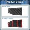 Black anti-slip footrest pedal pad cover for Toyota RAV4 2019-2024 with textured ribbed surface and adhesive backing