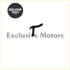 Black stylized t logo with serrated edge on ford cortina mk1 door glass seal inner and outer motors branding