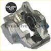 Silver metallic ford escort and capri m16 brake caliper with cast metal finish and visible mounting holes