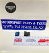 Blue and black plastic clips for ford escort mk1 inner door glass seal shown from the back side