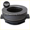 Black rubber and metal clutch release bearing for ford escort rs2000 t9 and rocket shown from the back side