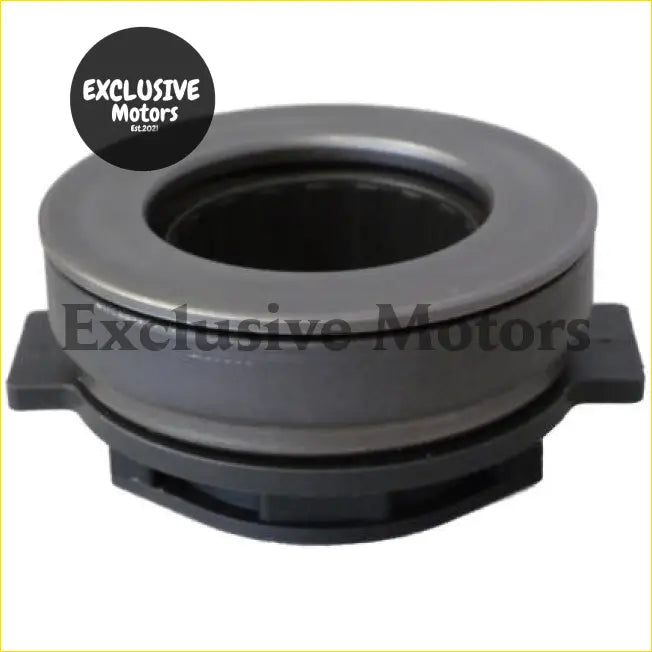Black rubber and metal clutch release bearing for ford escort rs2000 t9 and rocket shown from the back side