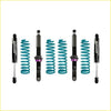 Teal coilover suspension kit with black and purple accents for ford everest ua from mid 2018 dobinsons ims monotube lift kit