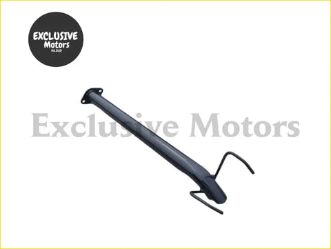 Black metal roof rack bar with curved hooks shown from back side for ford ranger px2 muffler delete exhaust system