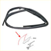 Black rubber weatherstrip door glass run channel for toyota hilux 1988-1997 designed for car window frame