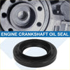 Black rubber front axle shaft oil seal with circular design and concentric rings for Toyota 4Runner 1996-2014