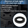 Black rubber front axle shaft oil seal with metallic inner ring for toyota 4runner 1996-2014 shown in circular inset