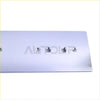 Front billet tappet cover for cummins dodge ram 89 to 2002 silver metallic rectangular plate with four holes