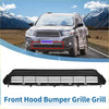 Black plastic front bonnet bumper grille for toyota highlander 2011 to 2013 model showing front side view