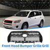 Black honeycomb-patterned front bumper grille for toyota rav4 2009-2012 designed for durability and style