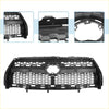 Black plastic honeycomb front bonnet bumper grille for toyota rav4 2009-2012 with durable design