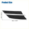 Black honeycomb-patterned car side skirt with silver metallic accent strip for toyota rav4 front bonnet bumper grille