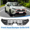 Black hexagonal front bonnet bumper grille for toyota rav4 2019-2022 with durable plastic construction