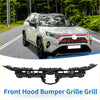 Black plastic front bonnet bumper grille for toyota rav4 se 2019-2023 shown from the back side