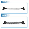 Front bonnet bumper grille for Toyota Tacoma 2016 in black plastic with sleek glossy finish and horizontal slats