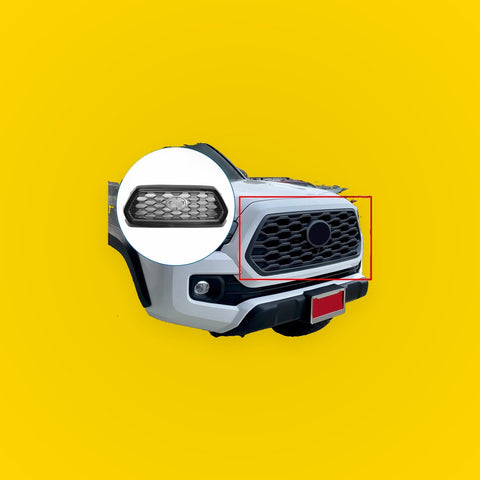 Front Bonnet Bumper Grille for Toyota Tacoma 2021-2023 Black Deep Gray