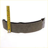 Front brake shoe kit for toyota hilux 2008-2016 dark gray textured curved with metal backing visible on back side