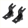 Black plastic front bumper filler clip brackets for toyota tacoma 2012-2015 shown from the back side