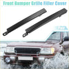 Black metal front bumper grille filler cover pair for toyota 4wd ute offroad 2000-2005 suv