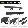 Black sleek metal side mirror cover trim designed for toyota tacoma 2001-2004 front bumper grille headlight filler