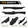 Black durable metal side panels for motorcycle shown from back for toyota tacoma front bumper grille headlight filler