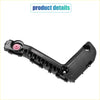 Front bumper mounting support bracket for toyota 2010-2015 black plastic trim with pink circular cap on one end