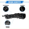 Black plastic front bumper mounting support bracket with geometric lattice design for toyota rav4 2006-2012
