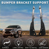 Black metal front bumper retainer bracket for toyota fortuner 2015-2023 with sleek sturdy design