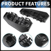 Black plastic front bumper retainer bracket cover for toyota land cruiser 2012-2021 shown from the back side