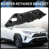 Black plastic front bumper retainer bracket for toyota rav4 2013-2018 made of durable abs shown from back side