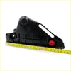 Black plastic front bumper rhs for toyota hilux revo 2015-2023 with red screw and mounting holes shown from back side