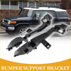 Black plastic front bumper support bracket for toyota fj cruiser 2003-2008 shown from the back side