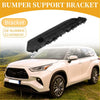 Front bumper support bracket for toyota highlander 2008-2010 black plastic with molded ridges and circular openings