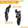 Front bumper support bracket for toyota highlander 2014-2016 with black plastic door panel trim and pink circular accent