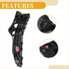 Front bumper support bracket for toyota highlander 2014-2016 black plastic door panel trim with pink accent screws
