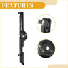 Front bumper support bracket for toyota hilux 2005-2009 black plastic trim piece with molded contours and mounting tabs