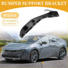 Black plastic front bumper support bracket for toyota prius 2004-2009 with three circular cutouts and curved design