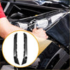 Black plastic front bumper support bracket trim pieces for toyota sienna 2011-2020 shown from the back side