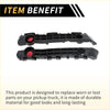 Front bumper support bracket for toyota tacoma 2016-2021 black plastic with red inserts and durable molded design