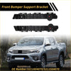 Front bumper support bracket for Toyota Tacoma 2016-2021 black plastic with red accent centers