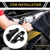 Black plastic headlight bezel clips for front bumper support bracket used in toyota tundra 2007-2013 installation