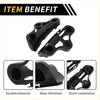Black plastic motorcycle handlebar clamp shown from the back for front bumper support bracket on toyota tundra 2007-2013