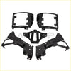 Black metal front bumper support mount bracket components for Chevrolet Silverado 1500 motorcycle frame set