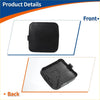Black plastic front car bumper tow hook cover for toyota rav4 2009-2011 unpainted shown from back side