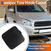 Black rubber unpainted front right side bumper tow hook cover for toyota rav4 2009-2011