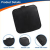Black plastic front car bumper tow hook cover with rounded rectangular design for toyota rav4 2009-2011 unpainted