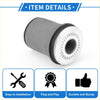 Front control arm bushing for toyota hiace 1982-1989 gray rubber with metallic silver inner ring and ridged texture