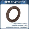 Brown rubber front crankshaft oil seal for toyota 4runner 1996-2001 with molded markings and reinforced outer ring