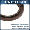 Brown rubber front crankshaft oil seal with metal spring core for toyota 4runner 1996-2001